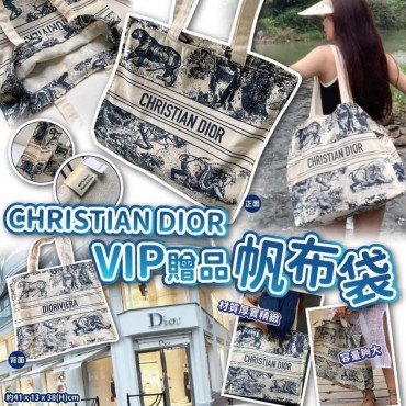 法國 (11月團) CHRISTIAN DIOR VIP贈品帆布袋